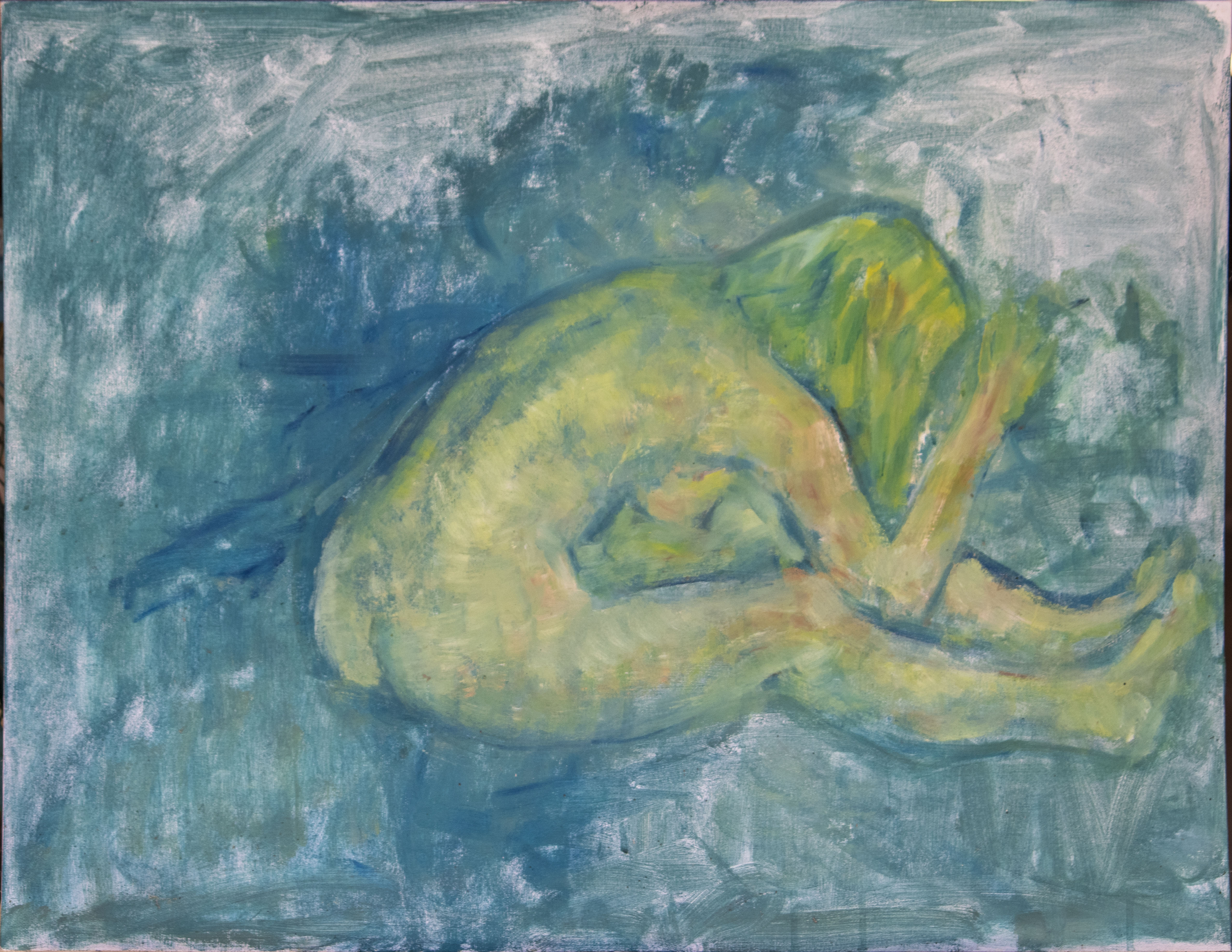 Nude Drying Hair #2 (2018)